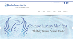 Desktop Screenshot of coutureluxurymedspa.com